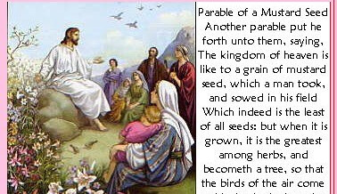 Saturday evening – 3 Pentecost “The mustard seed” June 16, 2012